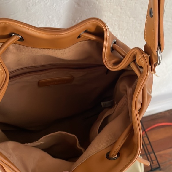 Cooperative Brown/Tan Over Shoulder Purse - Picture 3 of 3